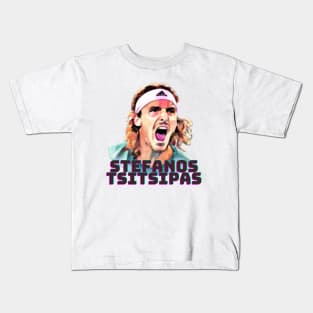 stefanos tsitsipas Kids T-Shirt